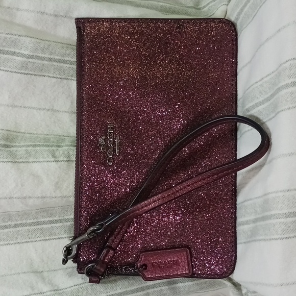 Purple Coach Wristlet - Picture 2 of 9